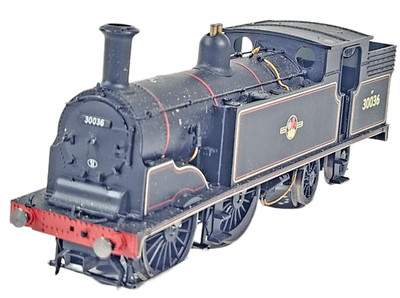 Hornby R2735X Spur O BR schwarz M7 Class 30036 Dampflok Kufen ohne Verpackung.