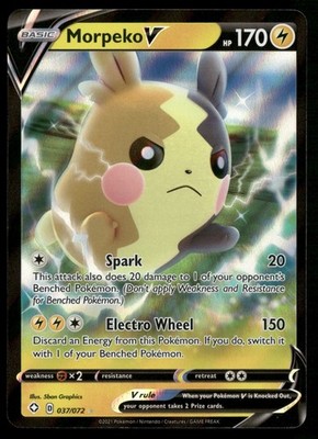 Morpeko V Shining Fates 037/072 Pokemon TCG