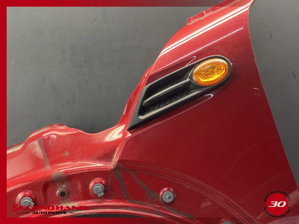 07-15 Mini Cooper S R56 R57 Panel guardabarros delantero izquierdo lado conductor rojo Foto 2 de 4