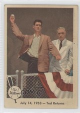1959 Fleer Ted Williams Ford Frick July 14 1953 Returns #48 HOF b7j