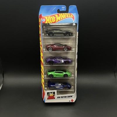 Hot Wheels 5-Pack | FERRARI, ASTON MARTIN, FORD, LAMBORGHINI