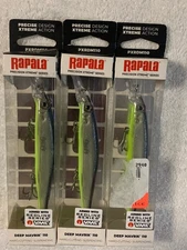 (LOT OF 3) RAPALA PRECISION EXTREME. DEEP MAVRIK  110 FROST NIP