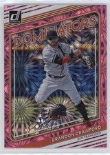 2022 Panini Donruss Dominators Pink Fireworks Brandon Crawford #D-4 10c7