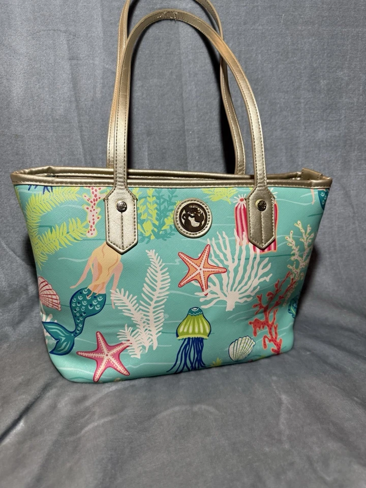 HTF Spartina 449 Mermaid Work Tote Shoulder Handbag - Daufuskie Island! 💕 - Image 3 of 4
