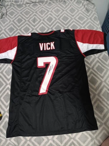 Michael Vick Signed #7 Atlanta Falcons NFL Jersey XL JSA COA 4 Time Pro Bowl QB