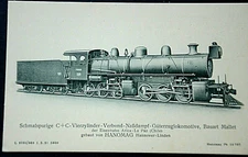 46549 Ak Narrow-Gauge C+C Four-Cylinder Naßdampf Freight Locomotive Hanomag 1921