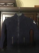 Tommy Hilfiger Boys Cardigan Navy Zipper Pockets Size XS 4-5 Years Old VGUC