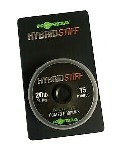Korda Hybrid Stiff Hooklink 15m 20lb All Colours