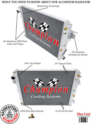 Eagle Champion 2 Row CR Series Radiator for 2013 Ram 4000 L6 Engine #CR13490-2