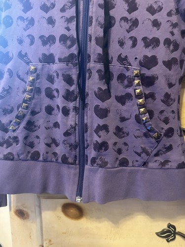 ABBEY DAWN inspired purple studded custom 1/1 Hoodie Sz S - Picture 10 of 10
