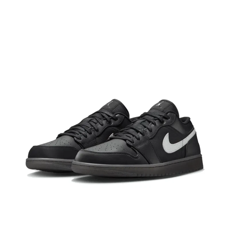 Air Jordan 1 Low Negro Blanco Goma Oscura - HV5968-001 Foto 2 de 4