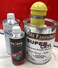 Canary Yellow Gallon Kit Single Stage Acrylic Enamel Car Auto Paint Kit