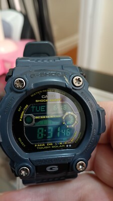 CASIO G-SHOCK 3293 GR-7900NV Tough Solar Military Navy Blue 51 mm