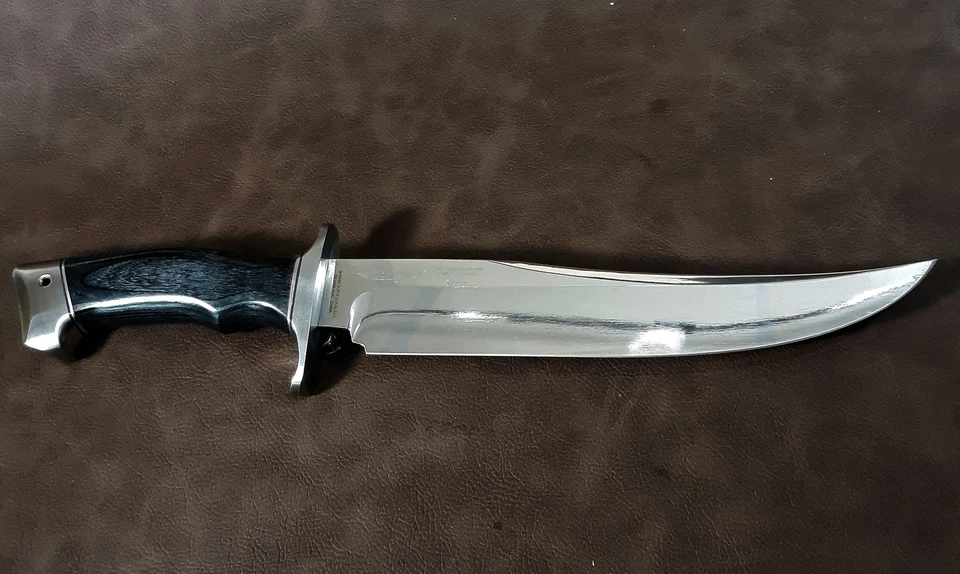 Faca Bowie palito de dente Hibben 15” Arizona com bainha de couro - Imagem 2 de 2