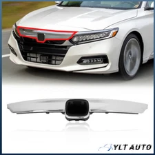 For 2018-2020 Honda Accord Front Bumper Upper Grill Chrome Grille Trim Moulding
