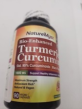 Turmeric Curcumin 1800mg Black Pepper 95 Curcuminoids Healthy Joint Exp 6/25