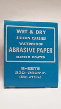 9" X 11" SILICON CARBIDE SANDPAPER 50 SHEET PACKS - 1500 GRIT