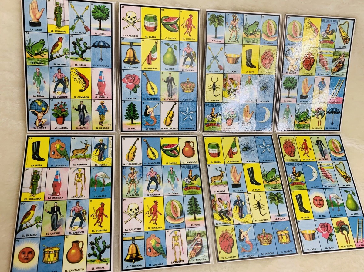 MEXICAN LOTERIA 8 Accordion Style Cards 3 1/2 X 5 1/2 Inches | eBay mexican-loteria-8-accordion-style-cards-3-1-2-x-5-1-2-inches-ebay