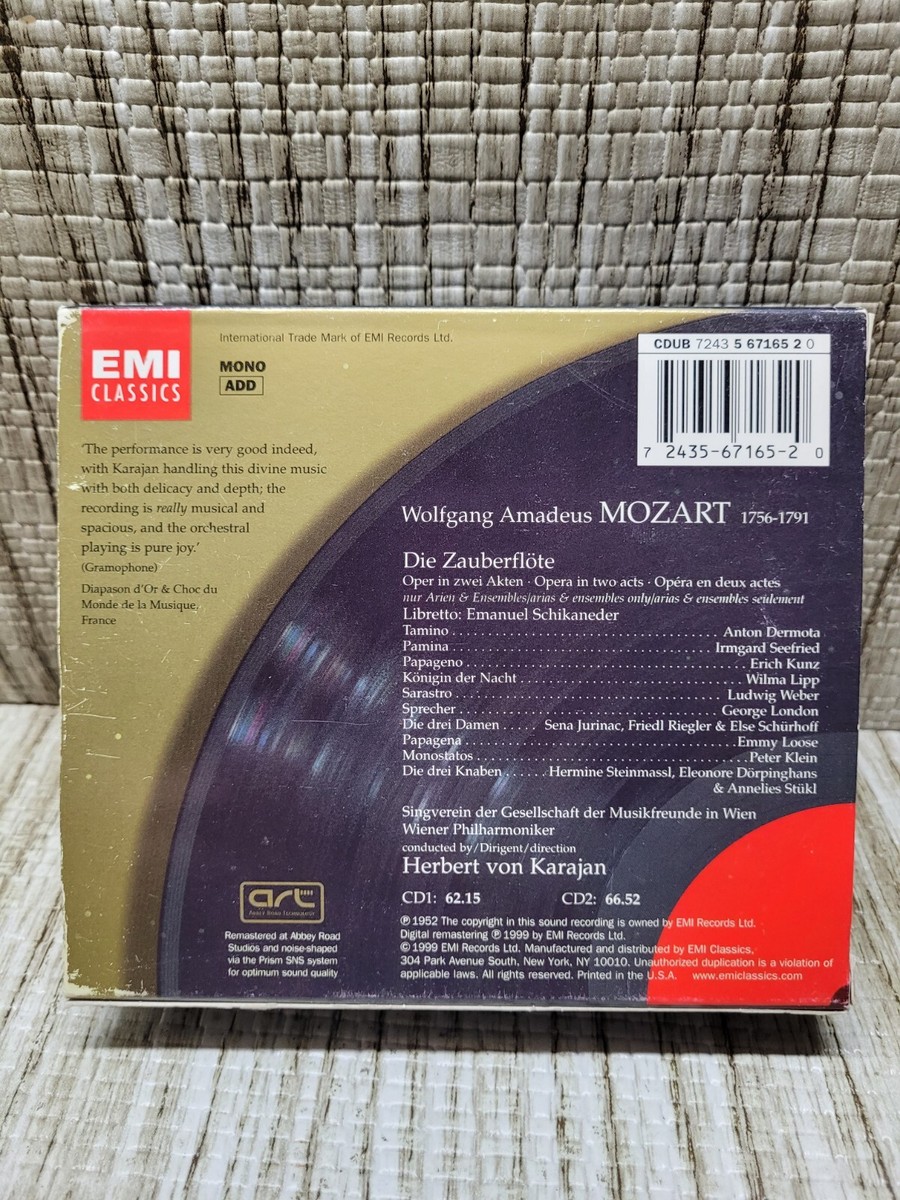 Mozart - Zauberflate USED CD 724356716520| eBay