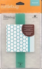 Cricut Cuttlebug HONEYCOMB 5" X 7" Embossing Folder with Border NEW