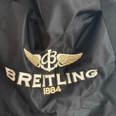 BREITLING FLYERS CLUB Novelty Logo Embroidery Black Nylon