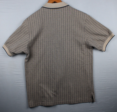 Vintage Munsingwear Polo Striped and Dots 90s Summer Wear Casual Gathered Sleeve - Picture 2 of 11
