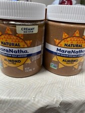 2 Natural MaraNatha Almond Butter, Creamy, 12 oz 340 g , NonGMO, No Sugar Salt