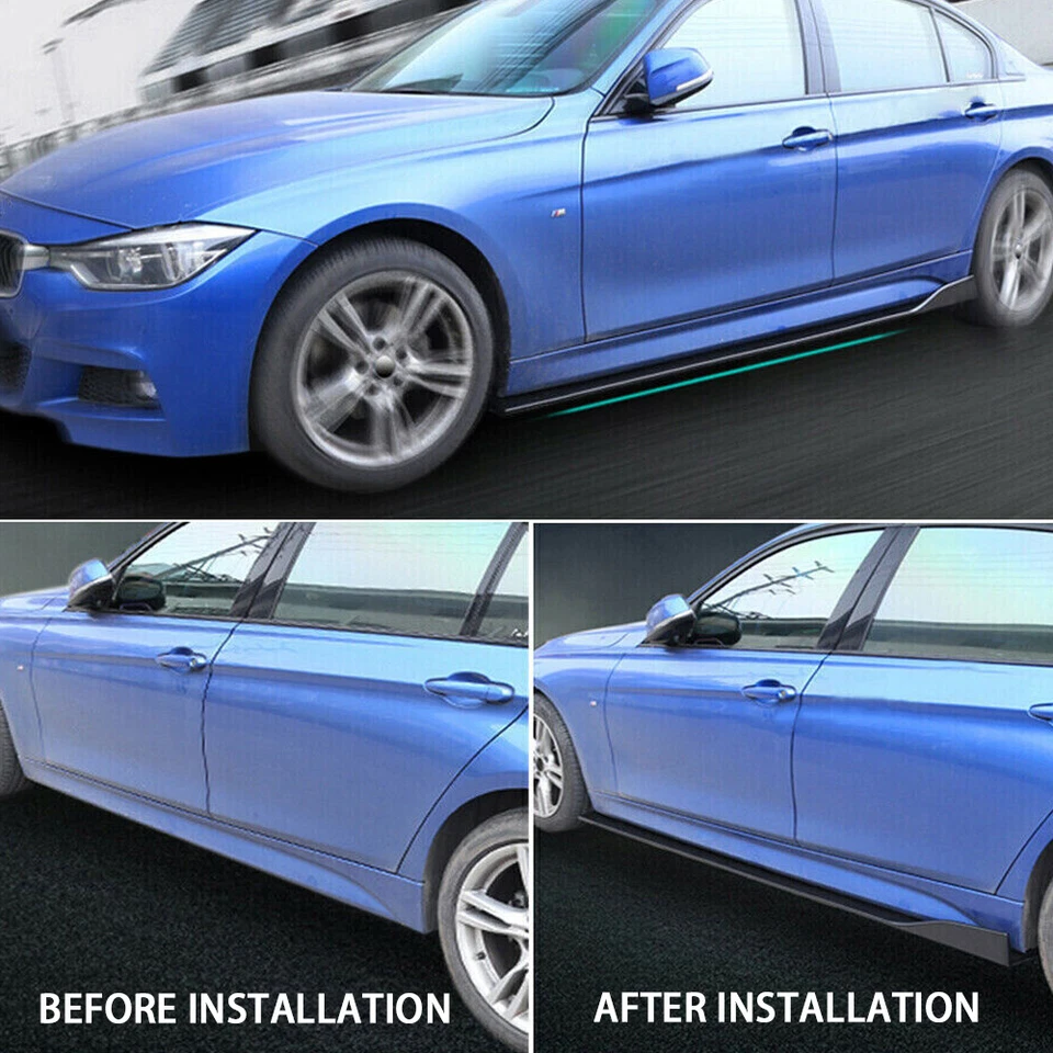 For Mercedes-Benz E200 E250 E280 E300 E350 450 86.6" Side Skirt Extension Rocker - Image 4 of 4