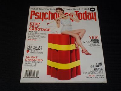 2011 OCTOBER PSYCHOLOGY TODAY MAGAZINE - SELF SABOTAGE FRONT COVER - E 90