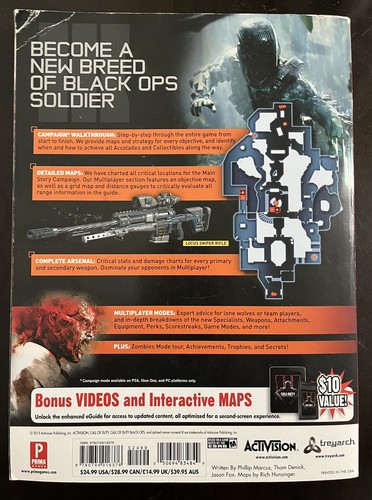 Prima Call Of Duty Black Ops III 3 Official Game Strategy Guide, Pre-Owned - Picture 4 of 5