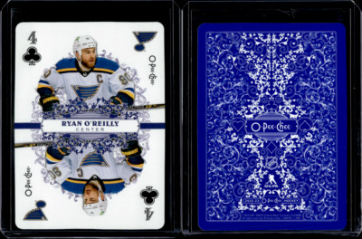 2022-23 O-Pee-Chee Playing Cards 4 Of Clubs Ryan O'Reilly