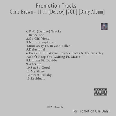 2CD R&B/Soul.. White CD. Chris Brown - 1111 (Deluxe) [2CD] [Dirty Album]