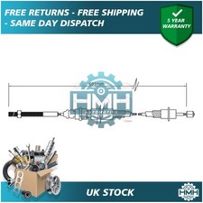 Fits Peugeot 406 1996-2004 Hand Brake Cable Rear Left Poppy 9616427180