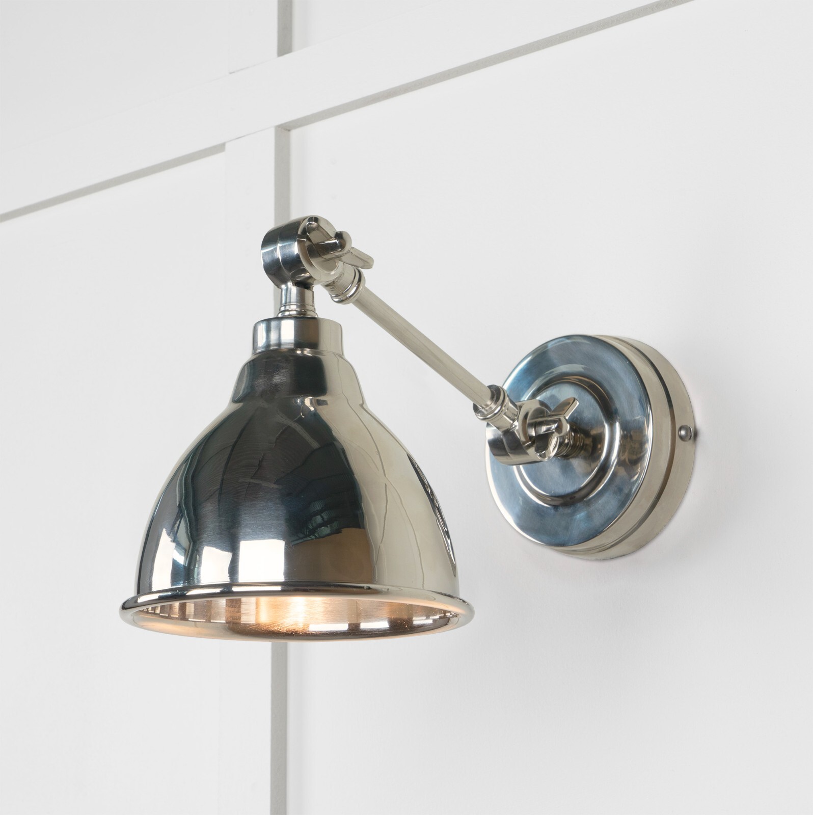 From The Anvil 49715 Smooth Nickel Brindley Wall Light