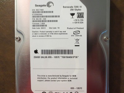 disque dur 3.5 sata seagate barracuda 7200 250 gb model st3250823as