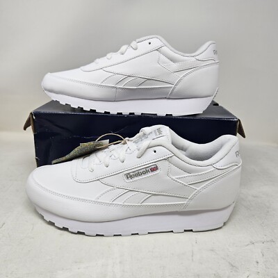 Wmns Reebok CL Renaissance White Comfy Athletic Work Shoes - Main Image