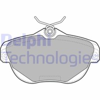 Delphi LP1991 Bremsbelagsatz, Scheibenbremse FüR CitroËN