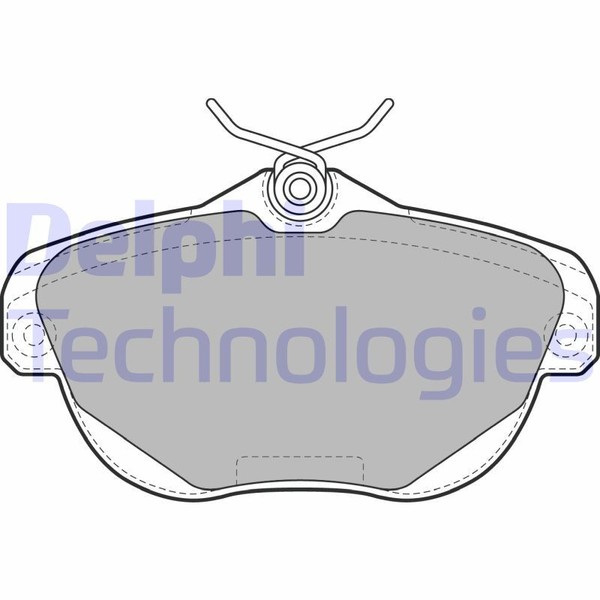 Delphi LP1991 Bremsbelagsatz, Scheibenbremse FüR CitroËN-image