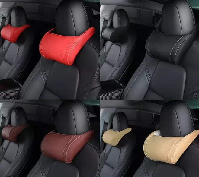 Pillow Cushion Neck Head Rest Headrest For Tesla Model S X Y Car Seat 1PCS