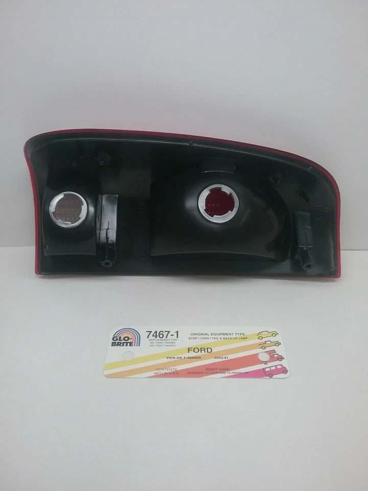 7467-1 Glo-Brite 7467 Lente de lámpara trasera de parada derecha para Ford F85Z-13404-BA Foto 2 de 3