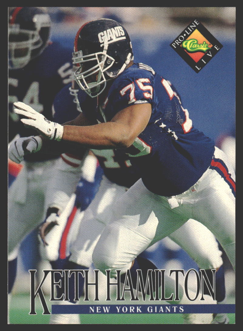 Keith Hamilton #322 1994 Pro Line Live New York Giants
