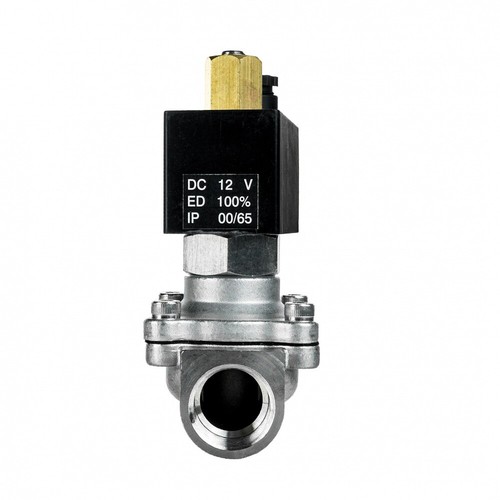 Válvula solenoide FSA acero inoxidable 304 3/4" 12V DC 0-8 bar EPDM sin corriente abierta - Imagen 4 de 7