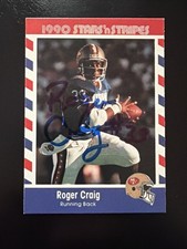 Autographed 1990  Stars 'n Stripes - Roger Craig #51. San Fransisco 49er’s