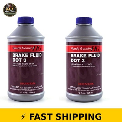 Genuine Honda Acura Brake Fluid Dot 3 - Pack of 2