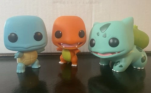 Funko Pop Pokémon Vinyl Figures Lot Squirtle Charmander Bulbasaur Set/lot