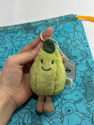 Jellycat Amuseables Pear Bag Charm Plush Keychain Soft Toy Collectible NWT 2025