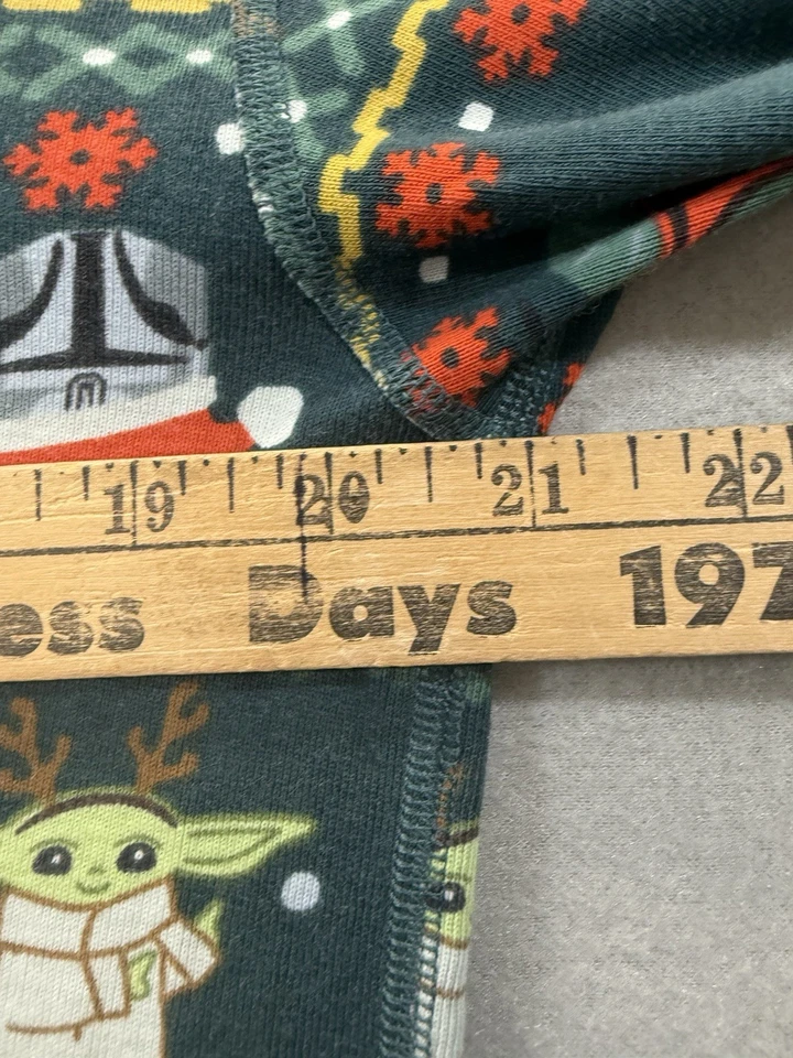 Hanna Andersson Yoda Star Wars Adult Large Mandalorian Christmas Organic PJ Set - Image 4 of 4