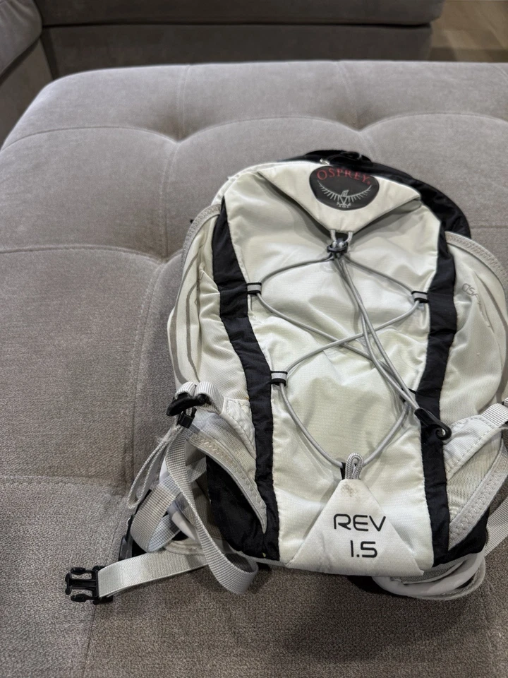 Osprey Rev 1.5 L Hydra Hydra Paquete Mochila Correr Triatlón Bolsa Gris Foto 4 de 4