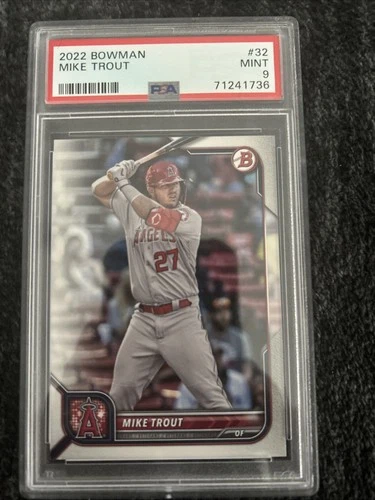 2022 Bowman Mike Trout #32 PSA 9 Mint Low