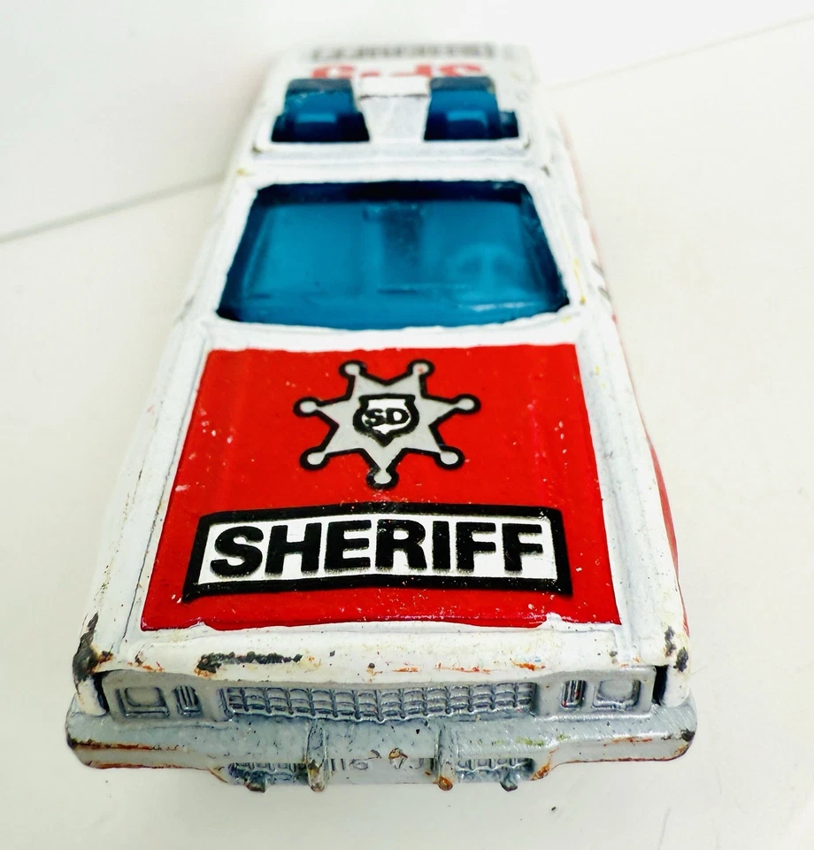 1979 Matchbox Superfast Plymouth Gran Fury Sheriff SP-5 Police Car England Made - Image 4 of 4